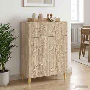 Imagine vidaXL Bufet Stejar Sonoma 66 x 34, 5 x 90 cm Lemn prelucrat