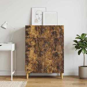 Imagine vidaXL Bufet Stejar fumuriu 66 x 34, 5 x 90 cm Lemn prelucrat