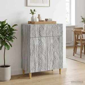 Imagine vidaXL Bufet Sonoma gri 66 x 34, 5 x 90 cm Lemn prelucrat