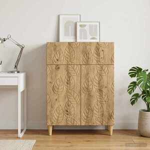 Imagine vidaXL Bufet Stejar Artizanal 66 x 34, 5 x 90 cm Lemn prelucrat
