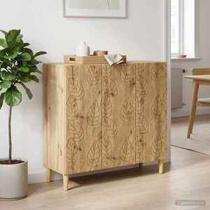 Imagine vidaXL Bufet Stejar Artizanal 89 x 34, 5 x 80 cm Lemn prelucrat