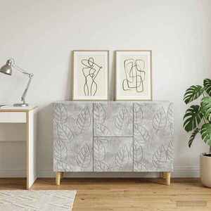Imagine vidaXL Bufet Gri Beton 89 x 34, 5 x 60 cm Lemn prelucrat