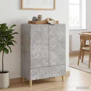 Imagine vidaXL Bufet Gri Beton 66 x 34, 5 x 95 cm Lemn prelucrat