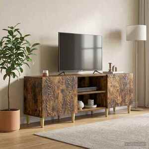Imagine vidaXL Cabinet TV 150 x 31 x 50 cm Stejar fumuriu Lemn prelucrat