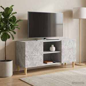Imagine vidaXL Cabinet TV 102 x 34, 5 x 50 cm Gri Beton Lemn prelucrat