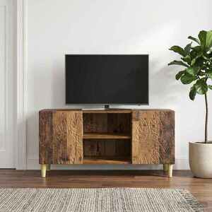 Imagine vidaXL Cabinet TV 102 x 34, 5 x 50 cm Lemn vechi Lemn prelucrat