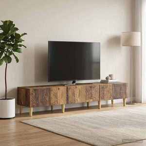 Imagine vidaXL Cabinet TV 147 x 34, 5 x 30 cm Lemn vechi Lemn prelucrat