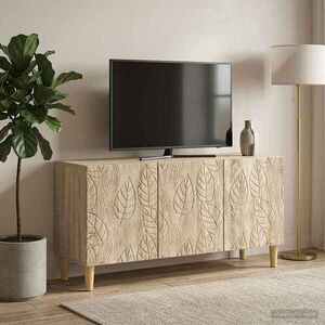 Imagine vidaXL Cabinet TV 99 x 34, 5 x 50 cm Stejar Sonoma Lemn prelucrat