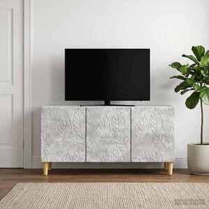 Imagine vidaXL Cabinet TV 99 x 34, 5 x 50 cm Gri Beton Lemn prelucrat