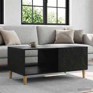 Imagine vidaXL Masă de cafea Negru 90 x 50 x 40 cm Lemn prelucrat
