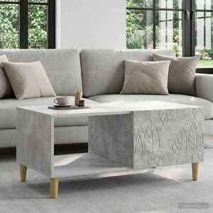 Imagine vidaXL Masă de cafea Gri Beton 90 x 50 x 40 cm Lemn prelucrat