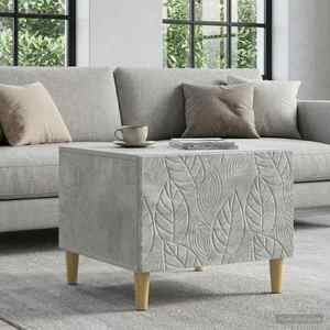 Imagine vidaXL Masă de cafea Gri Beton 50 x 49 x 40 cm Lemn prelucrat