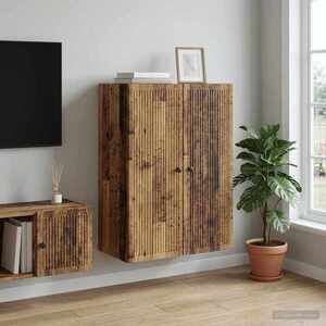 Imagine vidaXL Dulap montat pe perete Lemn vechi 66 x 34, 5 x 90 cm