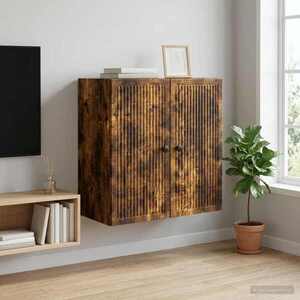 Imagine vidaXL Dulap montat pe perete Stejar fumuriu 59 x 31 x 60 cm