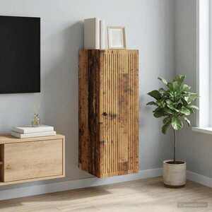 Imagine vidaXL Dulap montat pe perete Lemn vechi 33 x 34, 5 x 90 cm