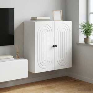 Imagine vidaXL Dulap montat pe perete Alb 59 x 31 x 60 cm Lemn prelucrat