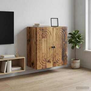 Imagine vidaXL Dulap montat pe perete Lemn vechi 59 x 31 x 60 cm