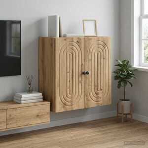 Imagine vidaXL Dulap montat pe perete 59 x 31 x 60 cm Lemn prelucrat