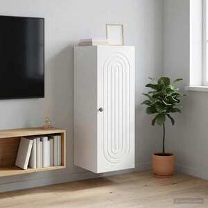 Imagine vidaXL Dulap montat pe perete Alb 33 x 34, 5 x 90 cm Lemn prelucrat