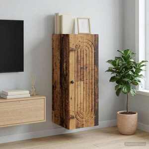 Imagine vidaXL Dulap montat pe perete Lemn vechi 33 x 34, 5 x 90 cm