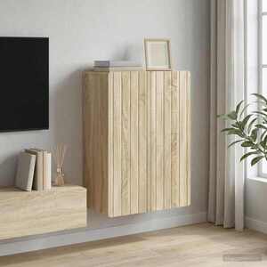 Imagine vidaXL Dulap montat pe perete Stejar Sonoma 66 x 34, 5 x 92 cm