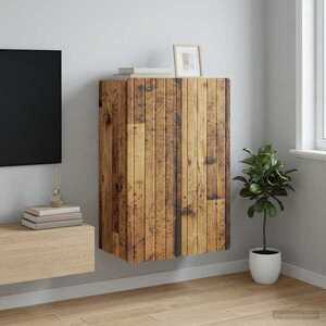 Imagine vidaXL Dulap montat pe perete Lemn vechi 66 x 34, 5 x 92 cm