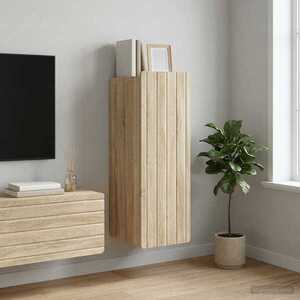 Imagine vidaXL Dulap montat pe perete Stejar Sonoma 33 x 34, 5 x 94 cm