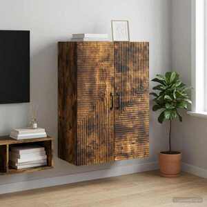 Imagine vidaXL Dulap montat pe perete Stejar fumuriu 66 x 34, 5 x 90 cm