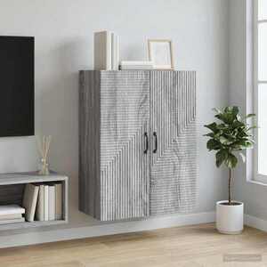 Imagine vidaXL Dulap montat pe perete Sonoma gri 66 x 34, 5 x 90 cm