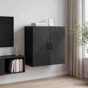 Imagine vidaXL Dulap montat pe perete Negru 59 x 31 x 60 cm Lemn prelucrat