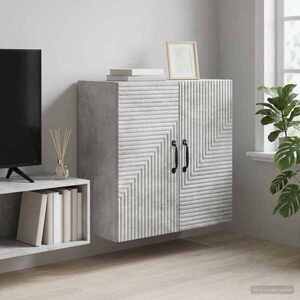 Imagine vidaXL Dulap montat pe perete Gri Beton 59 x 31 x 60 cm Lemn prelucrat