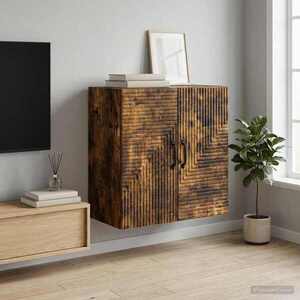 Imagine vidaXL Dulap montat pe perete Stejar fumuriu 59 x 31 x 60 cm