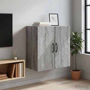 Imagine vidaXL Dulap montat pe perete Sonoma gri 59 x 31 x 60 cm