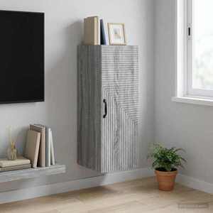 Imagine vidaXL Dulap montat pe perete Sonoma gri 33 x 34, 5 x 90 cm