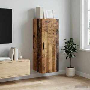 Imagine vidaXL Dulap montat pe perete Lemn vechi 33 x 34, 5 x 90 cm