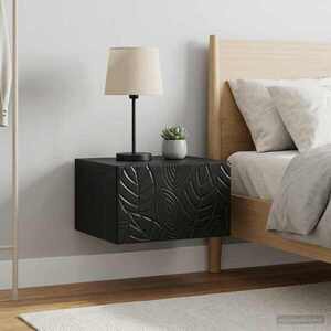 Imagine vidaXL Dulap de noapte suspendat 2 buc. Negru 49 x 34, 5 x 20 cm