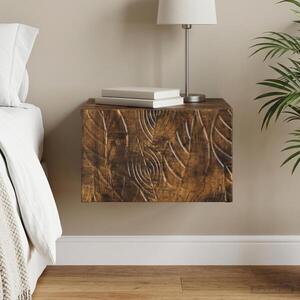 Imagine vidaXL Dulap de noapte suspendat Stejar fumuriu 49 x 34, 5 x 20 cm