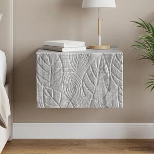 Imagine vidaXL Dulap de noapte suspendat Sonoma gri 49 x 34, 5 x 20 cm