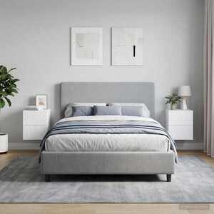 Imagine vidaXL Dulap de noapte suspendat 2 buc. Alb 34, 5 x 33 x 40 cm