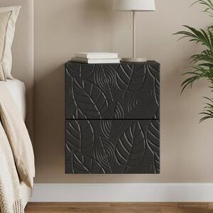 Imagine vidaXL Dulap de noapte suspendat Negru 34, 5 x 33 x 40 cm