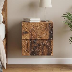 Imagine vidaXL Dulap de noapte suspendat Lemn vechi 34, 5 x 33 x 40 cm