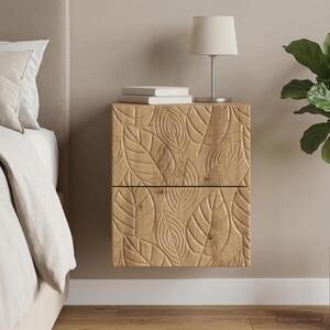 Imagine vidaXL Dulap de noapte suspendat Stejar Artizanal 34, 5 x 33 x 40 cm