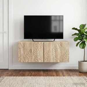 Imagine vidaXL Oglindă TV montată pe perete 59, 5 x 41 x 30 cm Stejar Sonoma