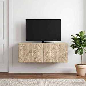Imagine vidaXL Oglindă TV montată pe perete 78, 5 x 41 x 30 cm Stejar Sonoma