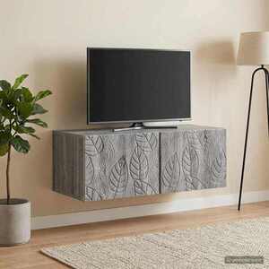 Imagine vidaXL Oglindă TV montată pe perete 78, 5 x 41 x 30 cm Sonoma gri