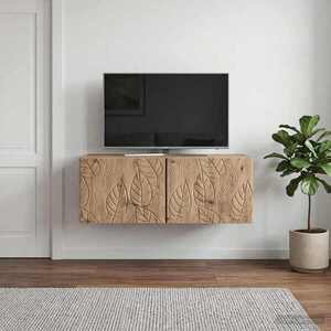 Imagine vidaXL Oglindă TV montată pe perete 78, 5 x 41 x 30 cm Stejar Artizanal