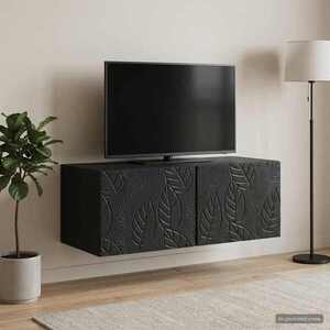Imagine vidaXL Oglindă TV montată pe perete 98 x 41 x 30 cm Negru