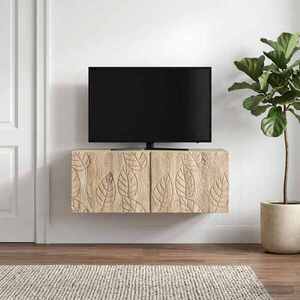 Imagine vidaXL Oglindă TV montată pe perete 98 x 41 x 30 cm Stejar Sonoma