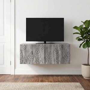 Imagine vidaXL Oglindă TV montată pe perete 98 x 41 x 30 cm Sonoma gri