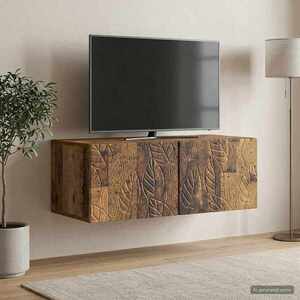 Imagine vidaXL Oglindă TV montată pe perete 98 x 41 x 30 cm Lemn vechi